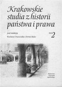 Obrazek Krakowskie studia z historii państwa i prawa tom 2
