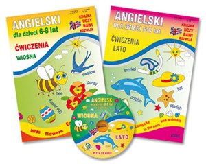Picture of Angielski dla dzieci 6-8 lat Ćwiczenia wiosna + Ćwiczenia lato Pakiet z płytą CD