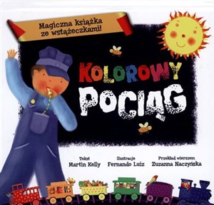 Obrazek Kolorowy pociąg Magiczna książka ze wstążeczkami!