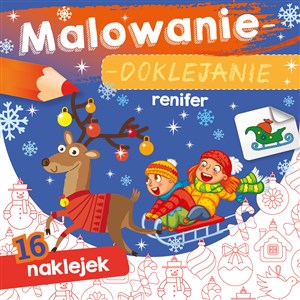 Picture of Renifer. Malowanie-doklejanie