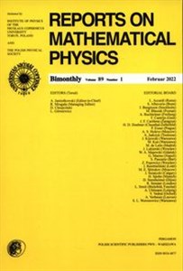 Obrazek Reports on Mathematical Physics 89/1