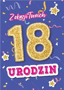 Obrazek Karnet Urodziny 18