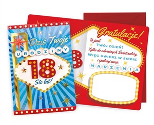 Obrazek Karnet B6 Urodziny 18