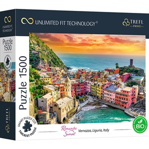 Picture of Puzzle 1500  UFT - Romantic Sunset: Vernazza, Liguria, Italy 26196