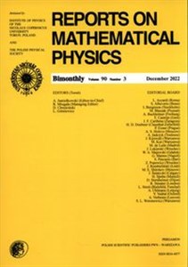 Obrazek Reports on Mathematical Physics 90/3
