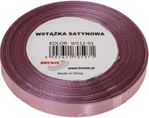 Obrazek Wstążka satynowa ciemny róż 25mm x 32m