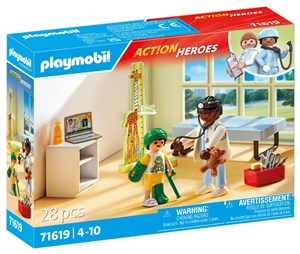 Obrazek Playmobil Pediatra z pluszowym misiem 71619