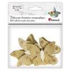 Picture of Drewniane motyle samoprzylepne 56x43mm 6szt
