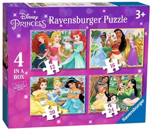 Obrazek Puzzle 2D 4w1 (12,16,20,24) Księżniczki Disney 2 3079