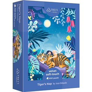 Picture of Puzzle Velvet - Tiger's Nap 500 37424