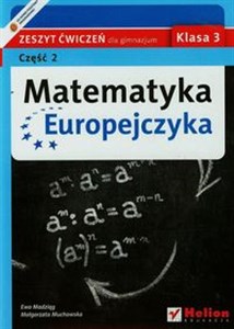 Picture of Matematyka Europejczyka 3 Zeszyt ćwiczeń Część 2 Gimnazjum