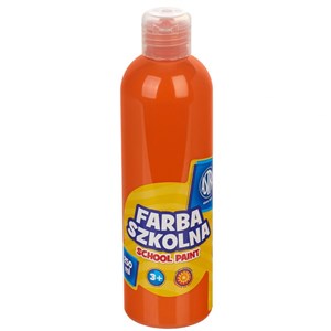 Obrazek Farba szkolna naturalna tempera Astra 250 ml pomarańczowa