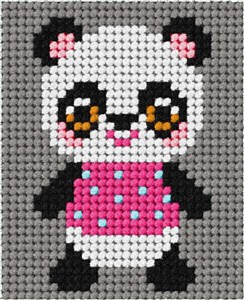 Picture of Zestaw do haftu Moje pierwsze wyszywanie Panda