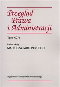 Picture of Przegląd prawa i administracji Tom 94