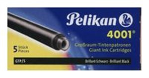 Obrazek Naboje długie Pelikan 4001 GTP/5 czarne 5 sztuk