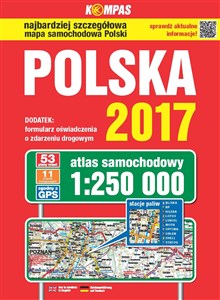 Obrazek Polska 2017 Atlas samochodowy 1:250 000