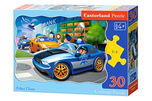 Obrazek Puzzle 30 Police Chase B-03785-1