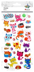 Picture of Naklejki wypukłe koty 31szt