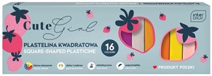 Obrazek Plastelina kwadratowa 16 kolorów Cute Girl