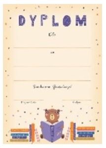 Obrazek Dyplom A4 Miś czyta