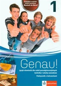 Obrazek Genau! 1 Podręcznik z ćwiczeniami z płytą CD Szkoła ponadgimnazjalna