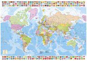Obrazek Puzzle 1500 Mapa polityczna Świata z flagami