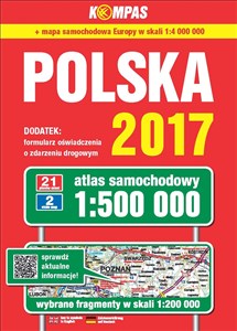 Obrazek Polska 2017 Atlas samochodowy 1:500 000