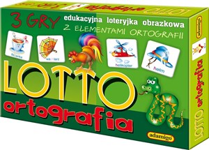 Obrazek Lotto ortografia Loteryjka edukacyjna obrazkowa, z elementami ortografii