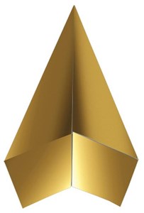 Obrazek Karton metalizowany 230g A4 (10szt) złoty