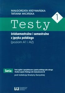 Obrazek Testy 1 śródsemestralne i semestralne z języka polskiego Poziom A1 I A2