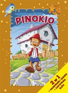 Obrazek Pinokio 2 w 1 Kolorowanki i zadania. Ilustrowana bajka