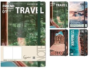 Obrazek Notatnik A5/96K kratka na gumkę MIX