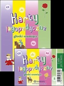 Obrazek Karty logopedyczne głoski szumiące + Pudełko