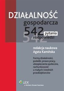 Picture of Działalność gospodarcza 542 pytania i odpowiedzi