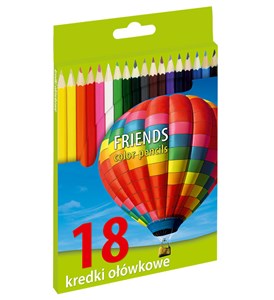 Obrazek Kredki ołówkowe sześciokątne 18 kolorów