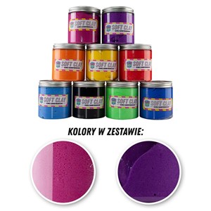Picture of Glinka zestaw 2 - 2 kolory po 100g (różowy/fioletowy)