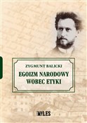 polish book : Egoizm nar... - Zygmunt Balicki