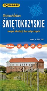 Obrazek Województwo Świętokrzyskie mapa atrakcji turystycznych 1:200 000