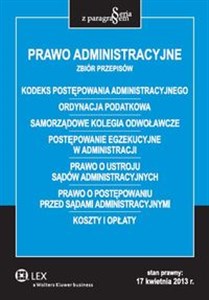 Picture of Prawo administracyjne Zbiór przepisów