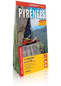 Obrazek Premium! map Pyrenees Pireneje mapa