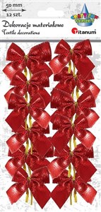 Picture of Kokarda materiałowa 50mm 12szt czerwona