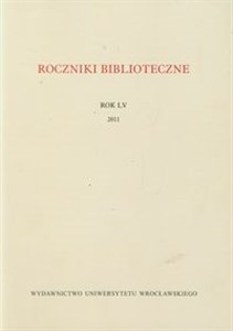 Picture of Roczniki biblioteczne LV/2011