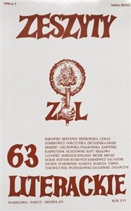 Picture of Zeszyty literackie 63 3/1998