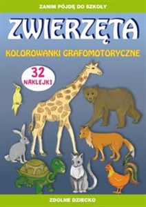 Picture of Zwierzęta kolorowanki grafomotoryczne