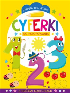 Picture of Zadanie dla kredki. Cyferki do kolorowania
