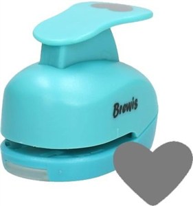 Obrazek Dziurkacz ozdobny - Serce 2,5cm MIX