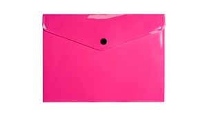 Obrazek Teczka A5 kopertowa PP neon różowy