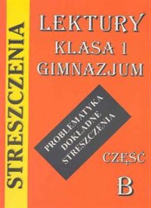 Obrazek Streszczenie-lektury klasa 1b gimnazjum