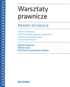 Picture of Warsztaty prawnicze. Prawo rzymskie