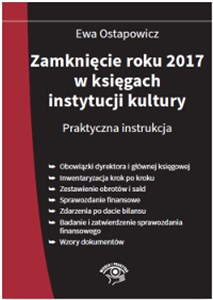 Picture of Zamknięcie roku 2017 w księgach instytucji kultury Praktyczna instrukcja